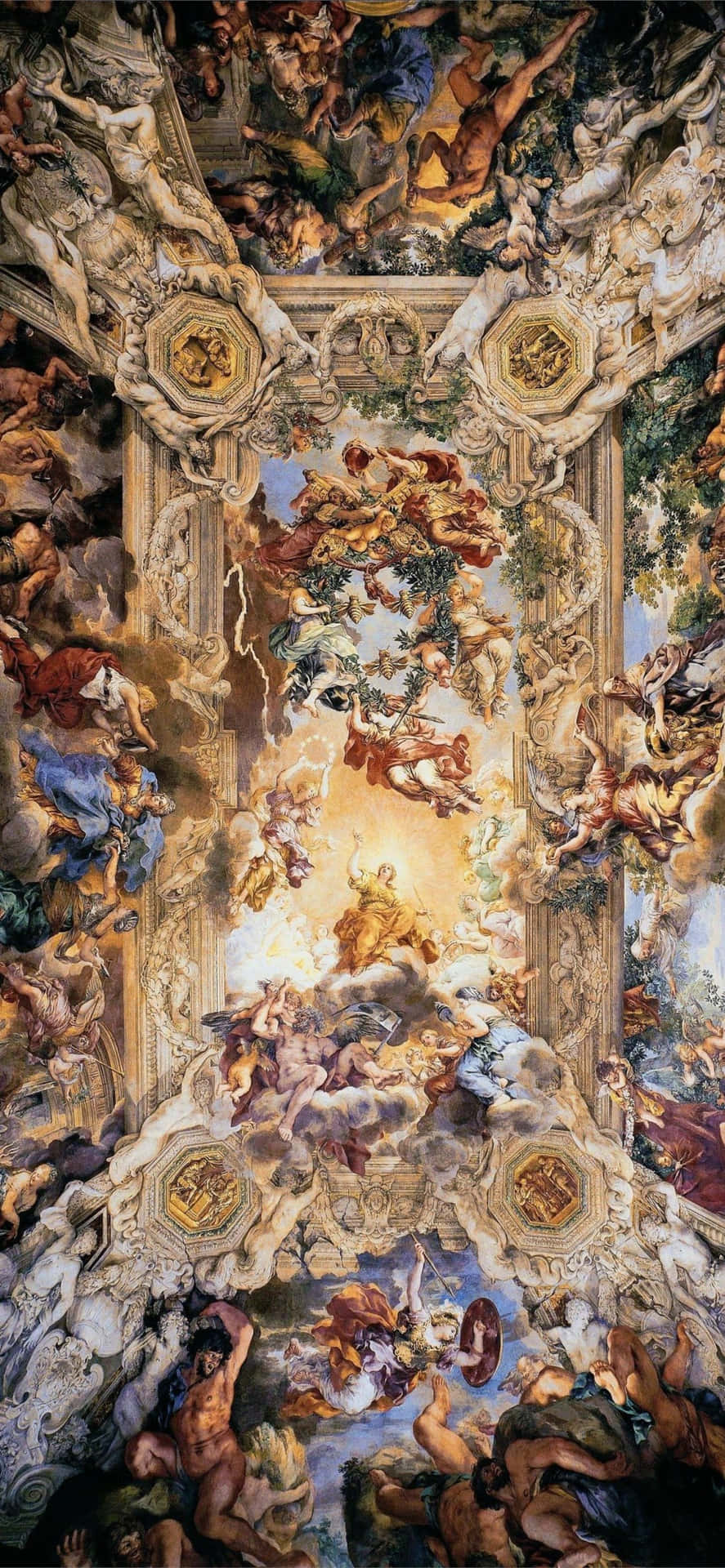 Diegöttliche Kunst Von Michelangelo Wallpaper