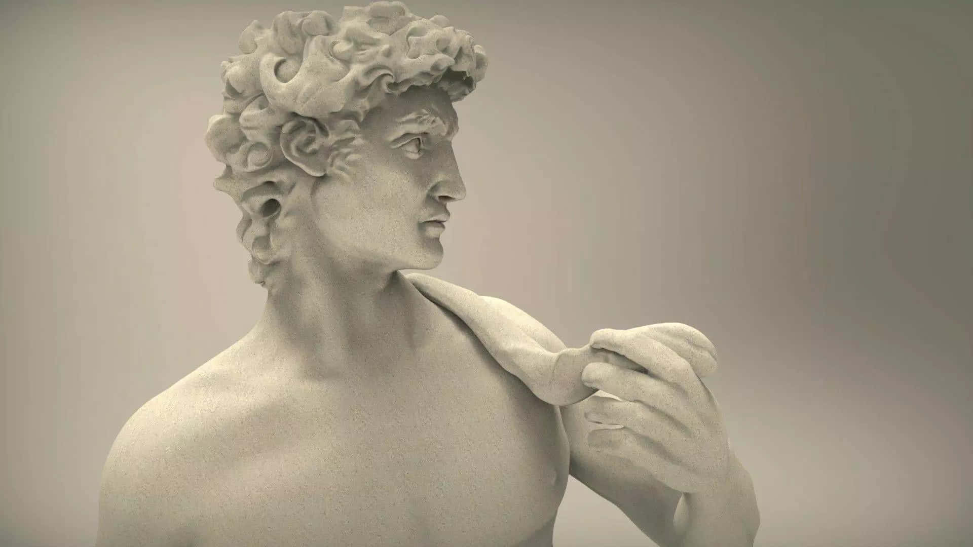 Renaissance Sculpture By Michelangelo Wallpaper