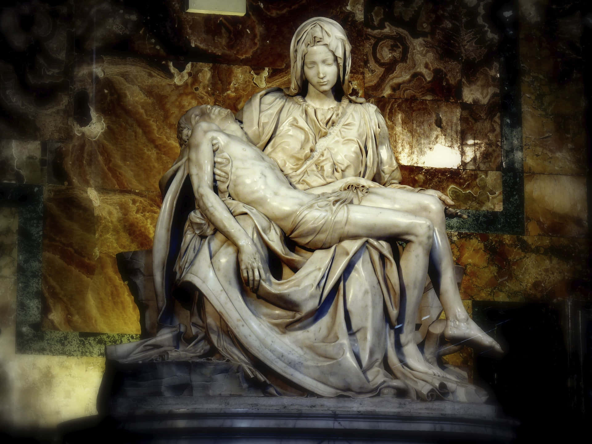 Lapietà Di Michelangelo Nella Città Del Vaticano Sfondo