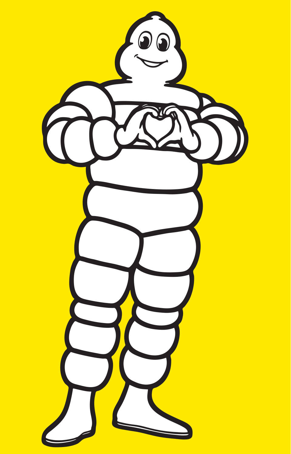 Mascottea Forma Di Cuore Michelin Sfondo
