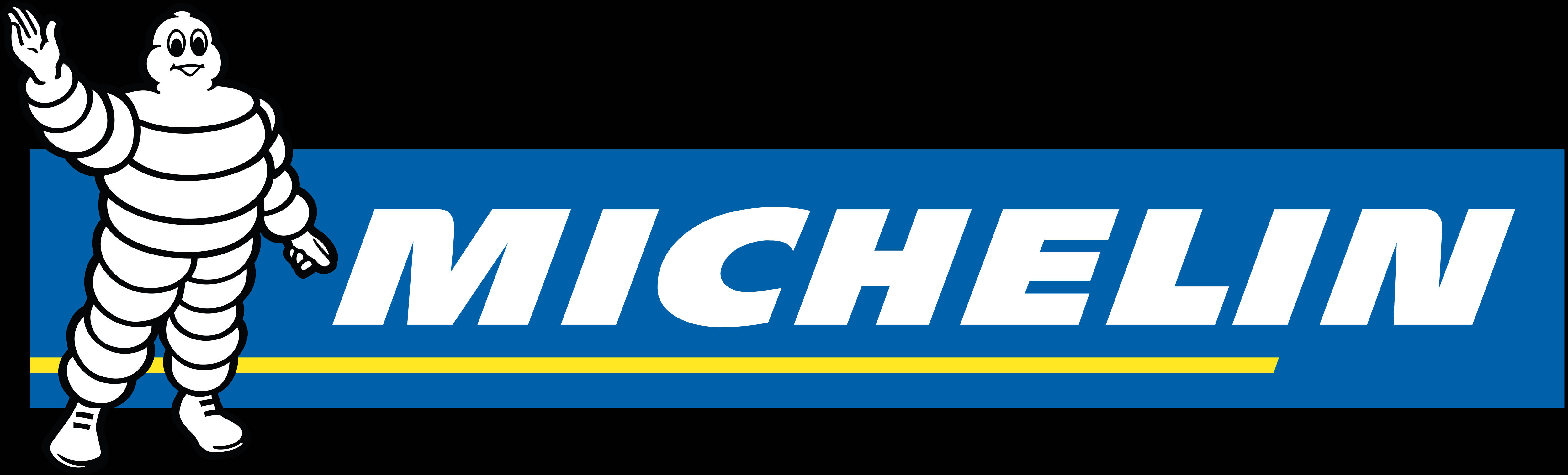 Iconic Michelin logo on a vibrant background Wallpaper