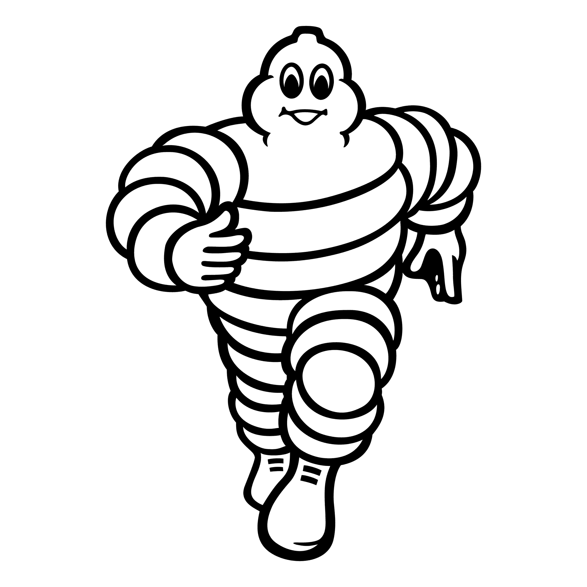 Michelin Man Logo Illustration PNG