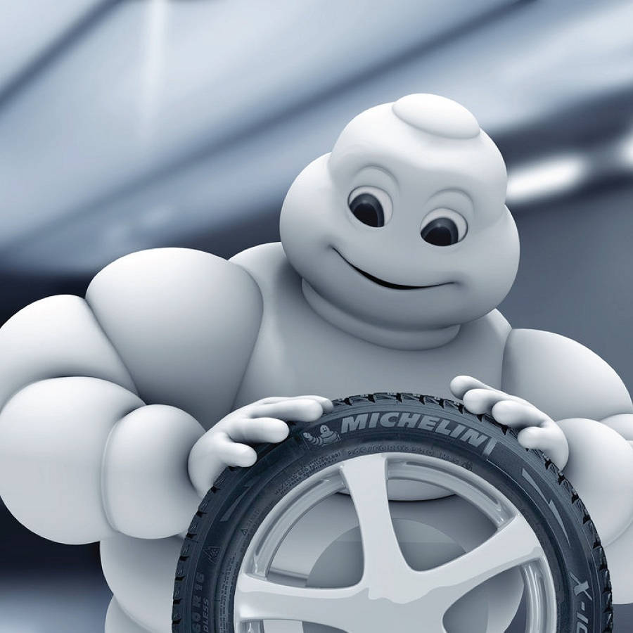 Michelinmarshmallow Man - Michelin-marshmallowmannen (as A Suggestion For A Computer Or Mobile Wallpaper) Wallpaper