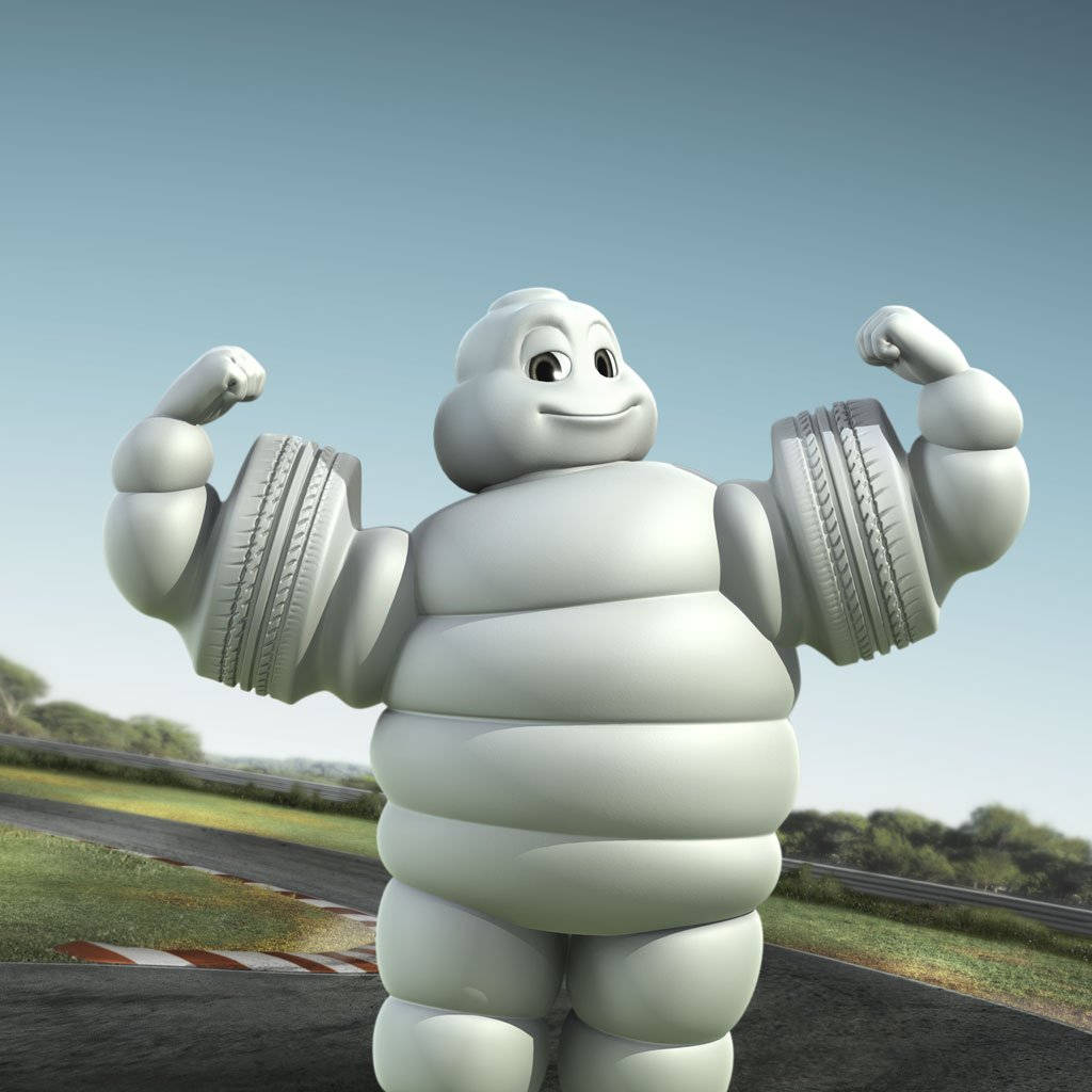 Michelin Marshmallow Tire Mascot Wallpaper