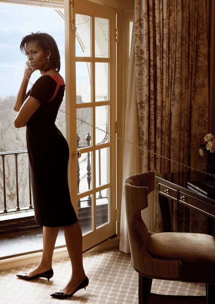 Michelle Obama Kitten Heels Wallpaper