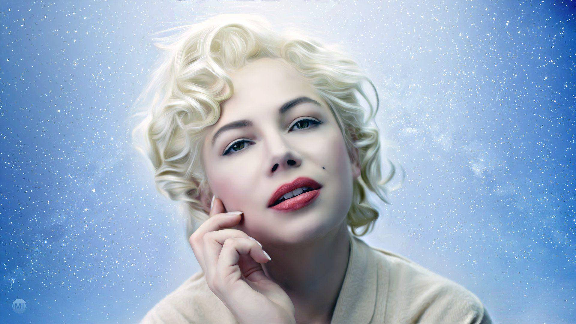 Michellewilliams Als Marilyn Monroe Wallpaper