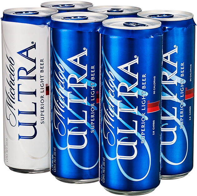 Michelob Ultra Beer Cans PNG