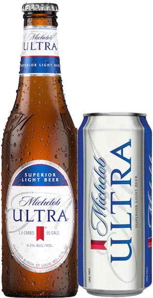 Michelob Ultra Bottleand Can PNG