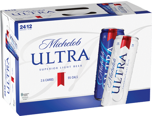 Michelob Ultra Light Beer Packand Cans PNG