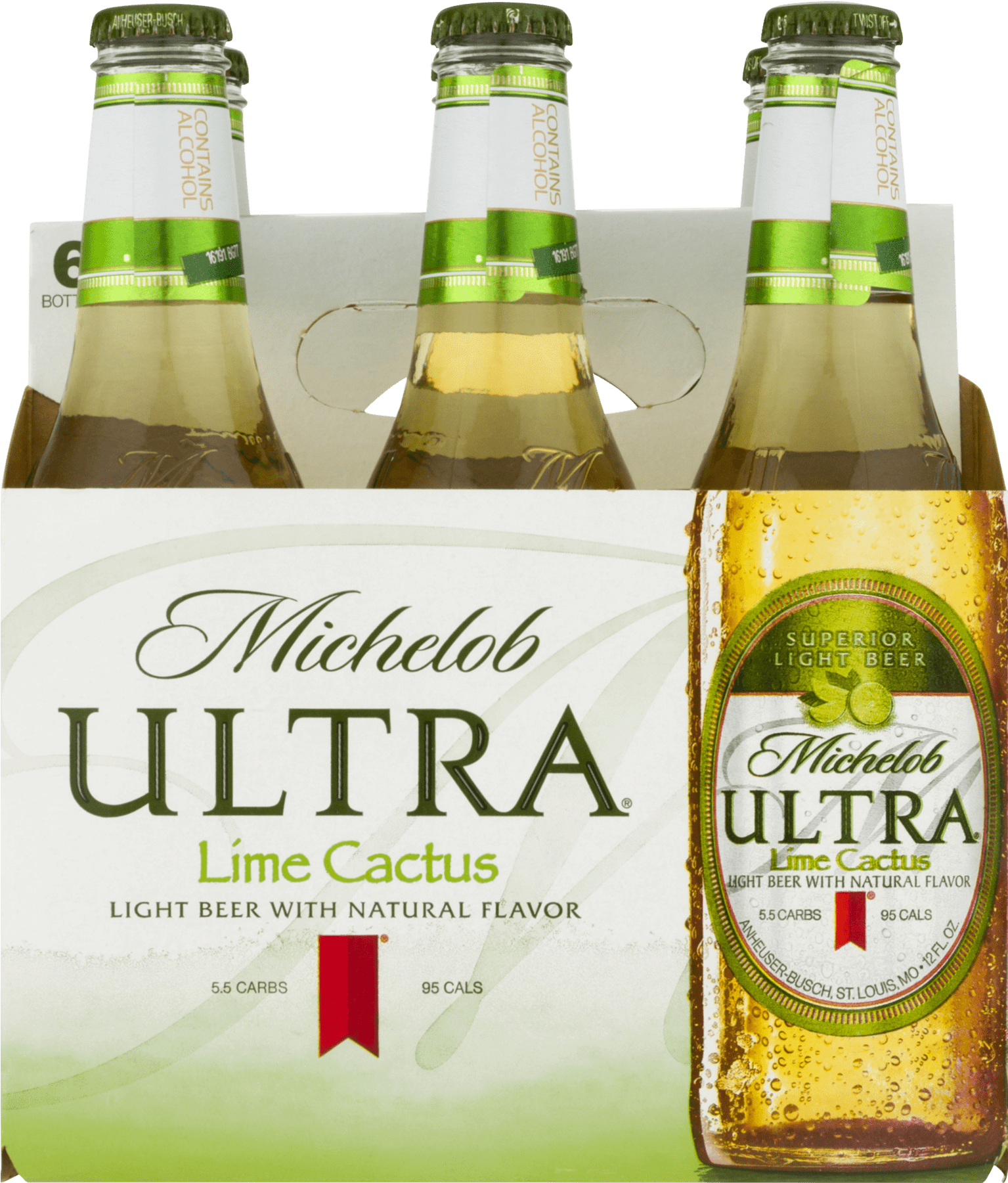 Michelob Ultra Lime Cactus Beer Pack PNG