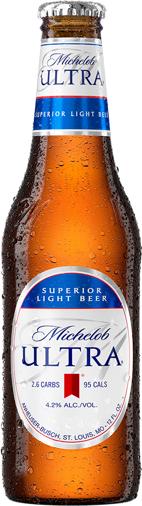 Michelob Ultra Superior Light Beer Bottle PNG