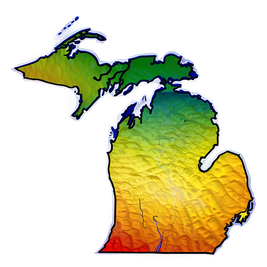 Michigan Contour Map Png Ask84 PNG
