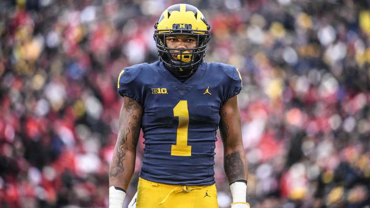 Michigan Football Player Number One Wallpaper