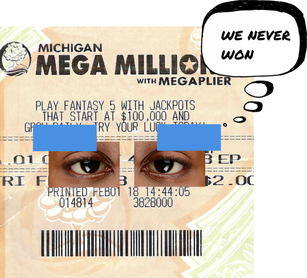 Michigan Mega Millions Lottery Ticket Disappointment PNG