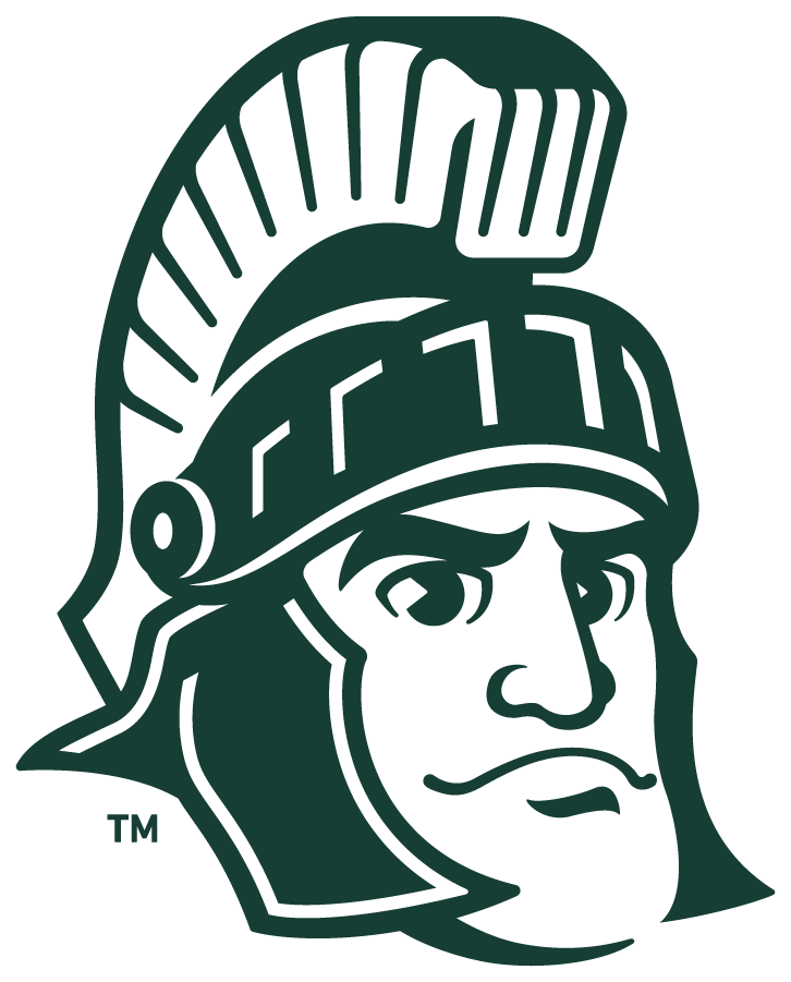 Michigan State Spartan Helmet Logo PNG