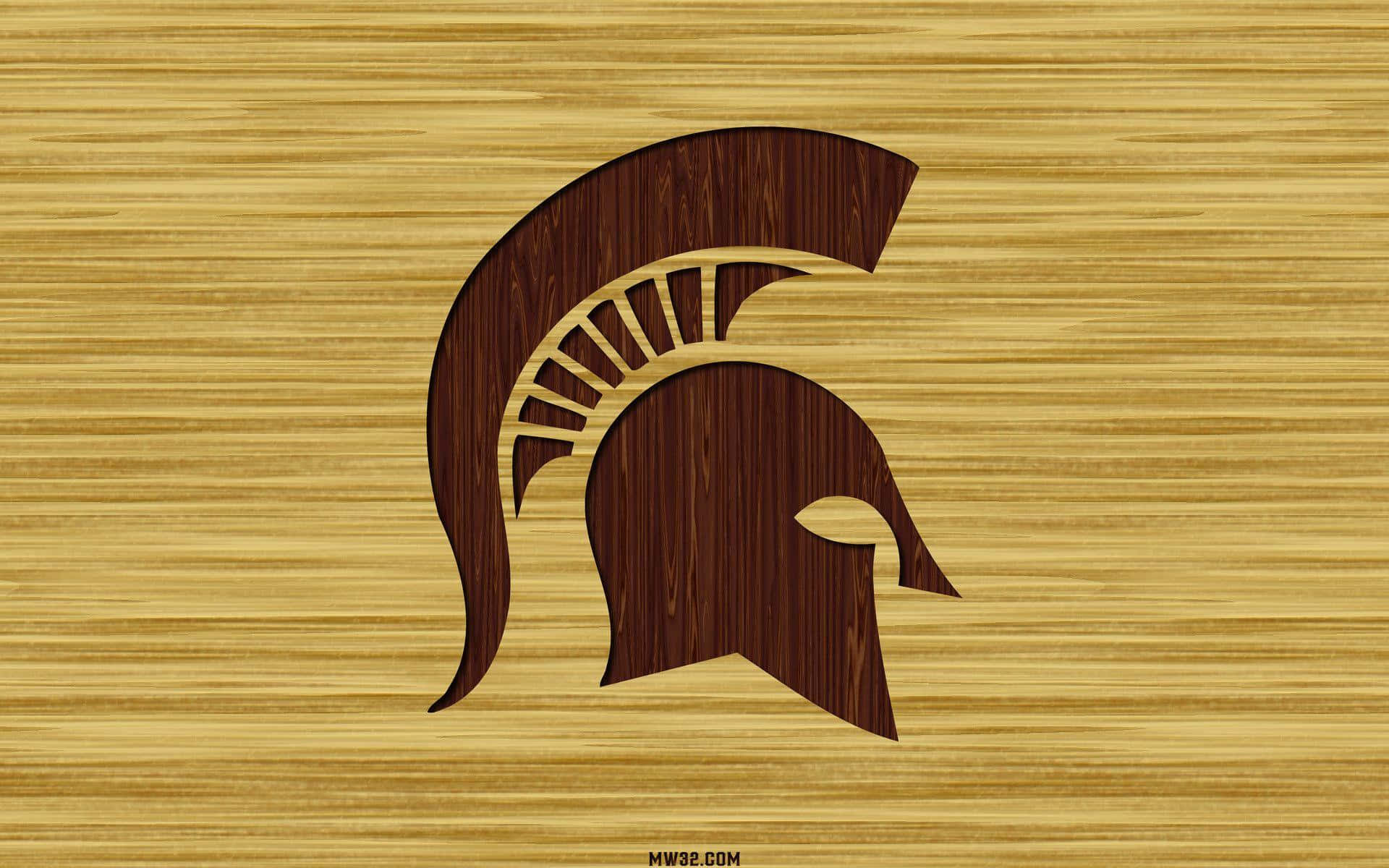 Michiganstate Spartans Træsnit. Wallpaper