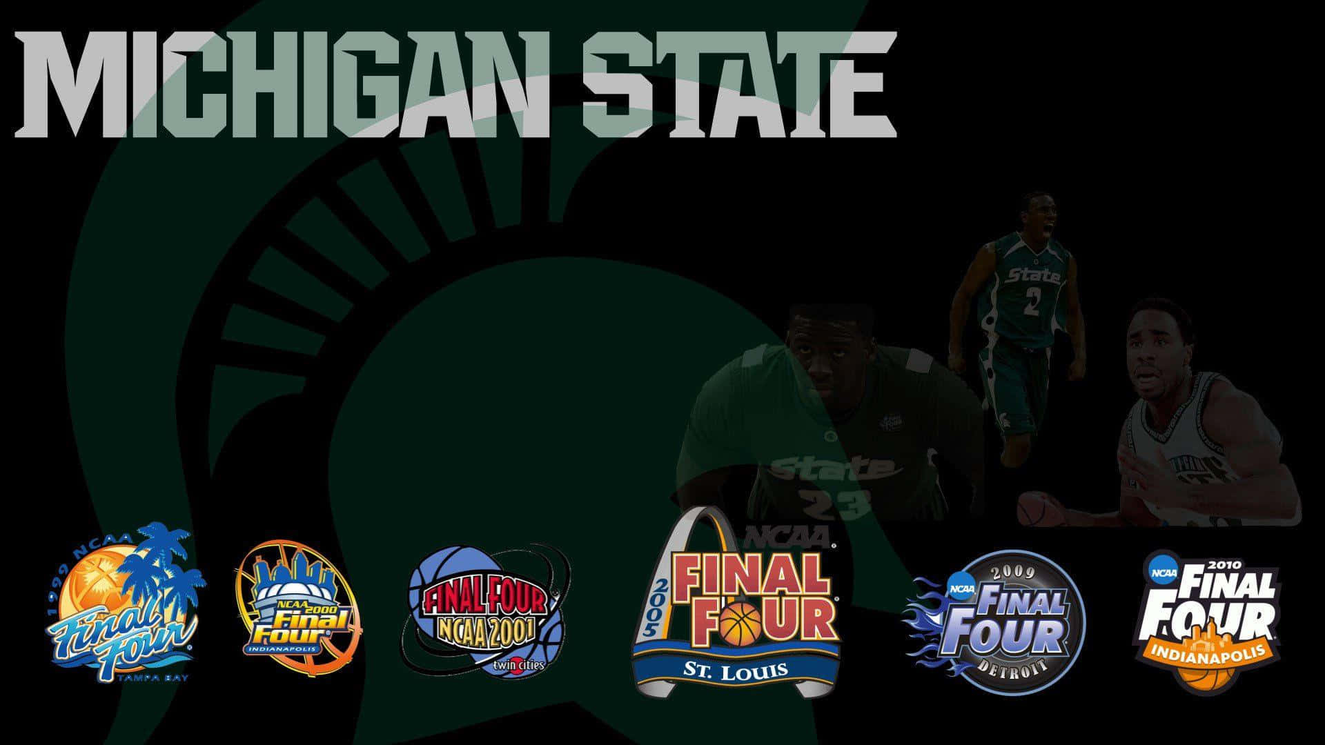 "Go Green, Go White: The Michigan State Spartans" Wallpaper