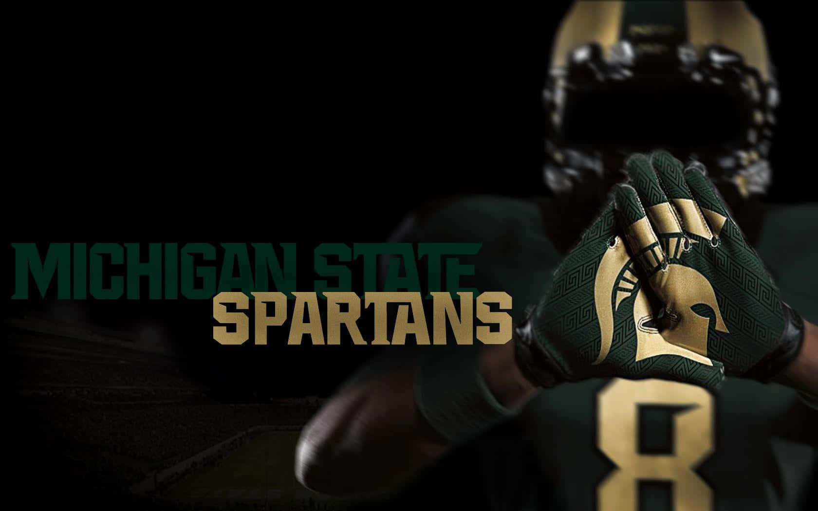 Michiganstate Spartans Mit Sportler Wallpaper
