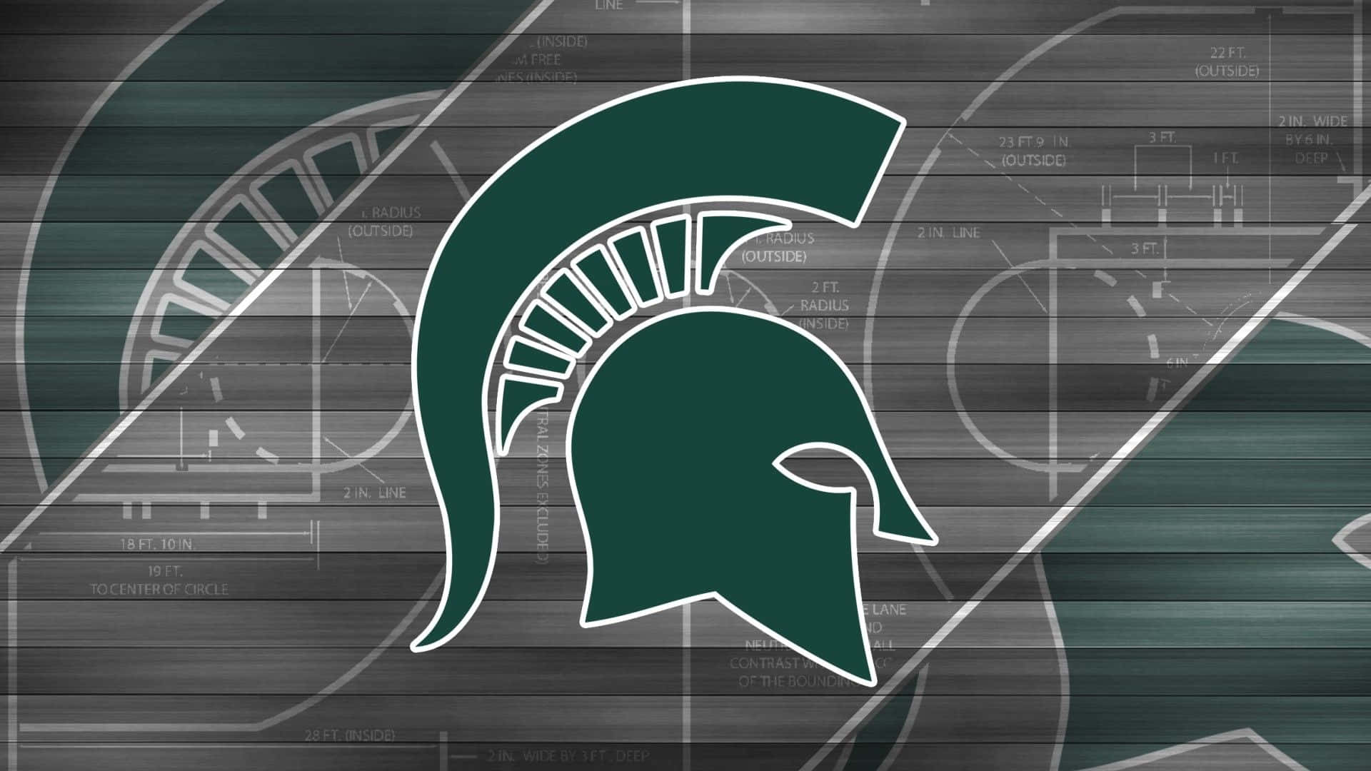 Fondoabstracto Con El Logo De Los Michigan State Spartans Fondo de pantalla