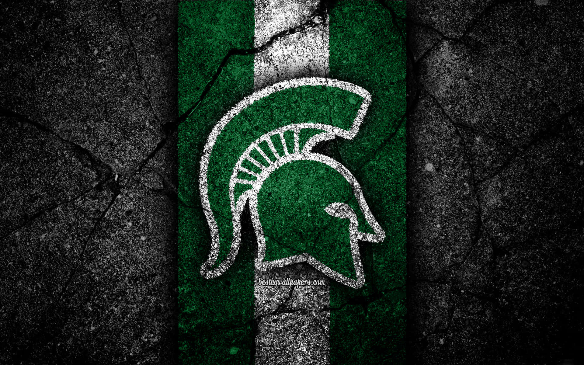 Michiganstate Spartans Logo Beton-hintergrund Wallpaper