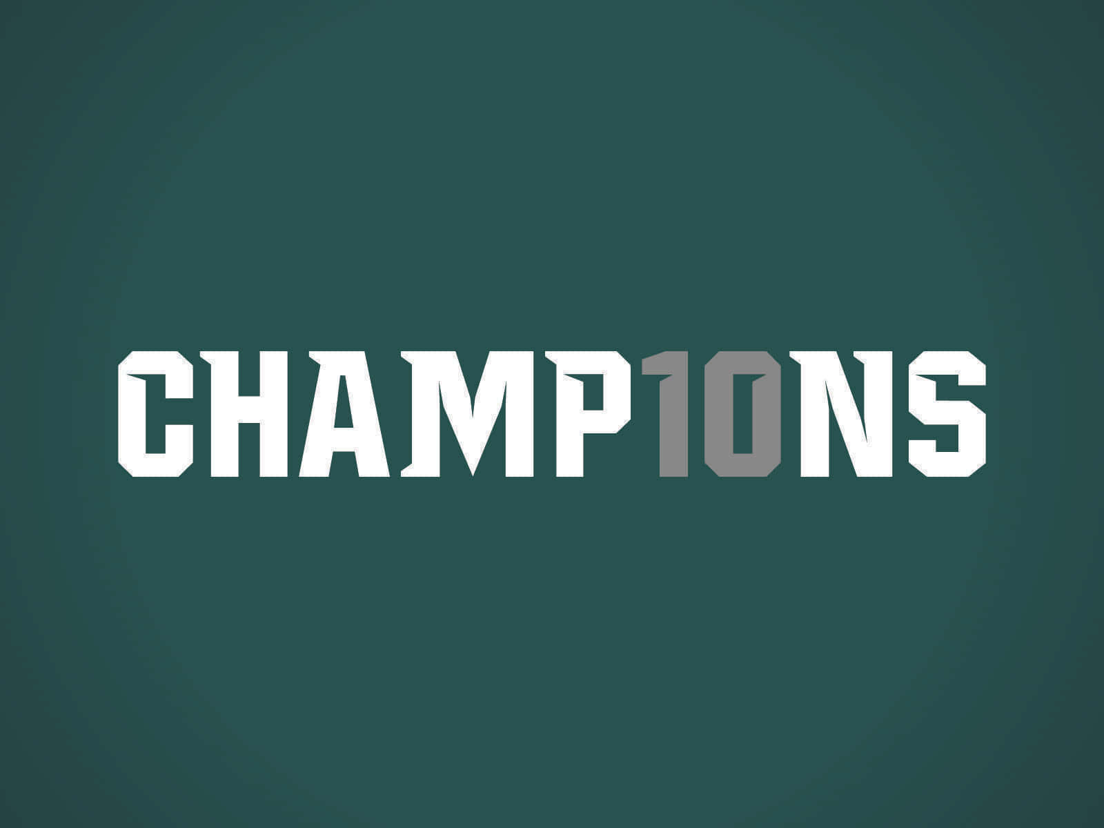 Philadelphia Eagles Champions Logo Tapet Wallpaper