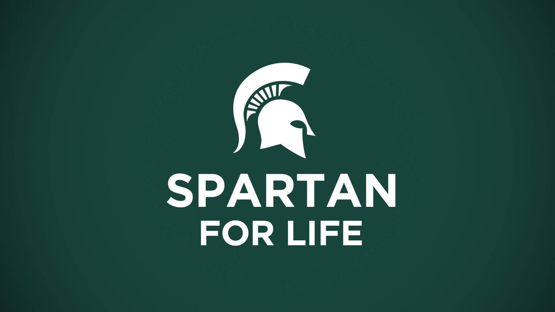 Michigan State University Spartan For Life Wallpaper