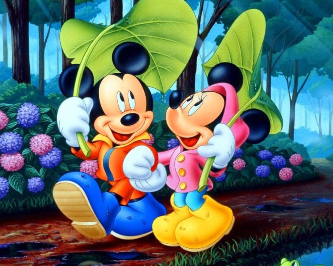 Mickey And Minnie 4k Cartoon Wallpaper