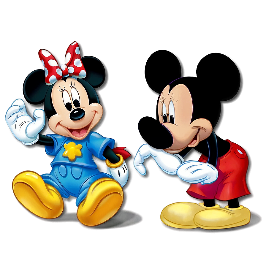 Mickey And Minnie At The Beach Png Ybk PNG