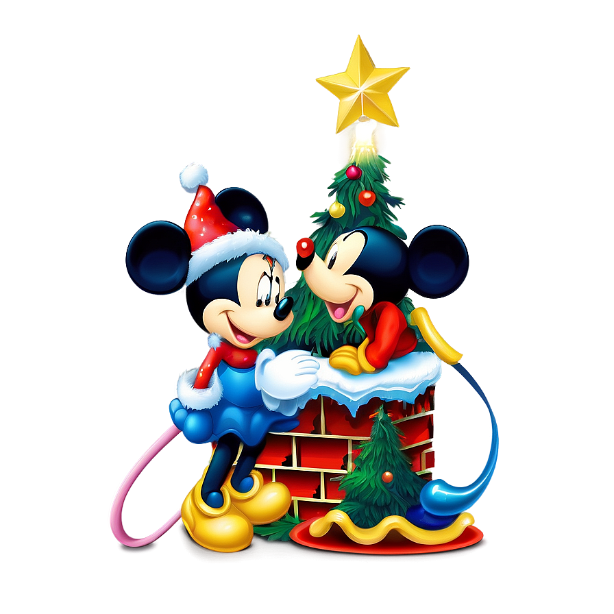 Mickey And Minnie Christmas Png Tbc67 PNG