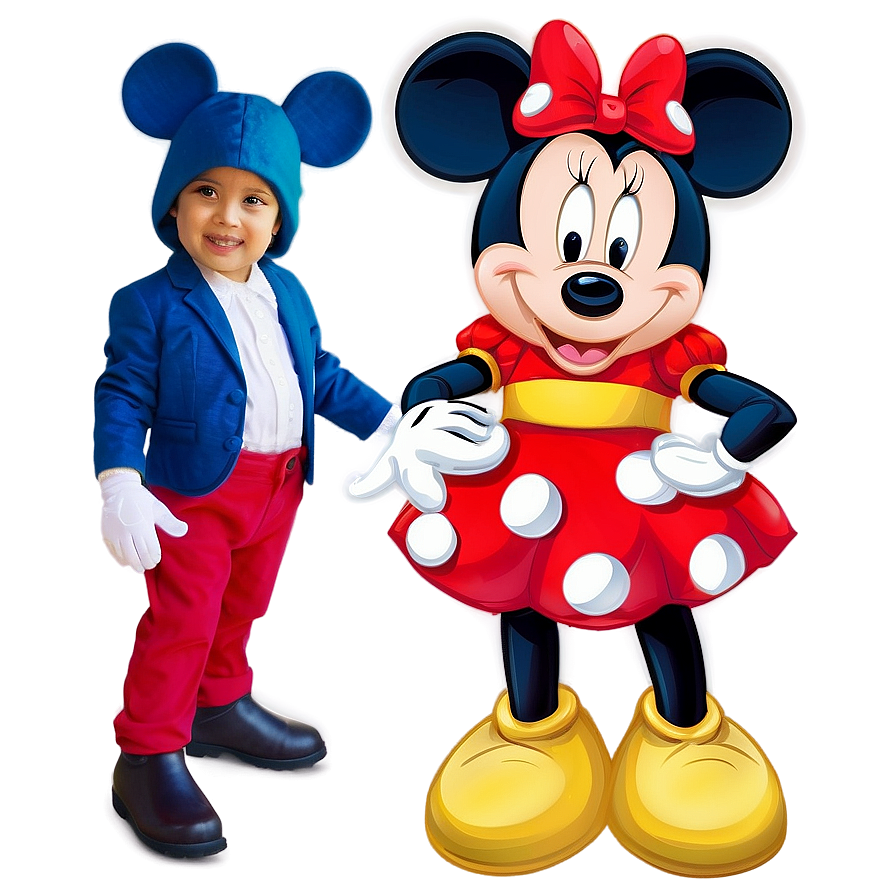 Mickey And Minnie Costume Png Qbh96 PNG