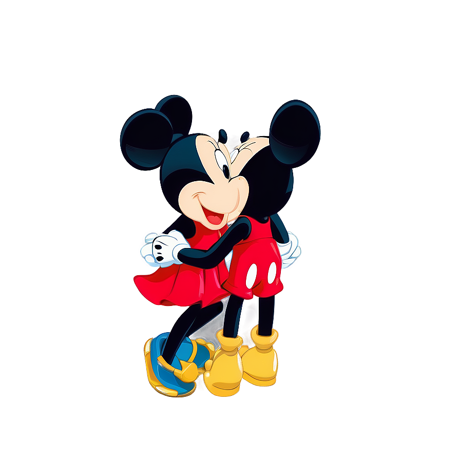 Mickey And Minnie Cute Pose Png 06122024 PNG