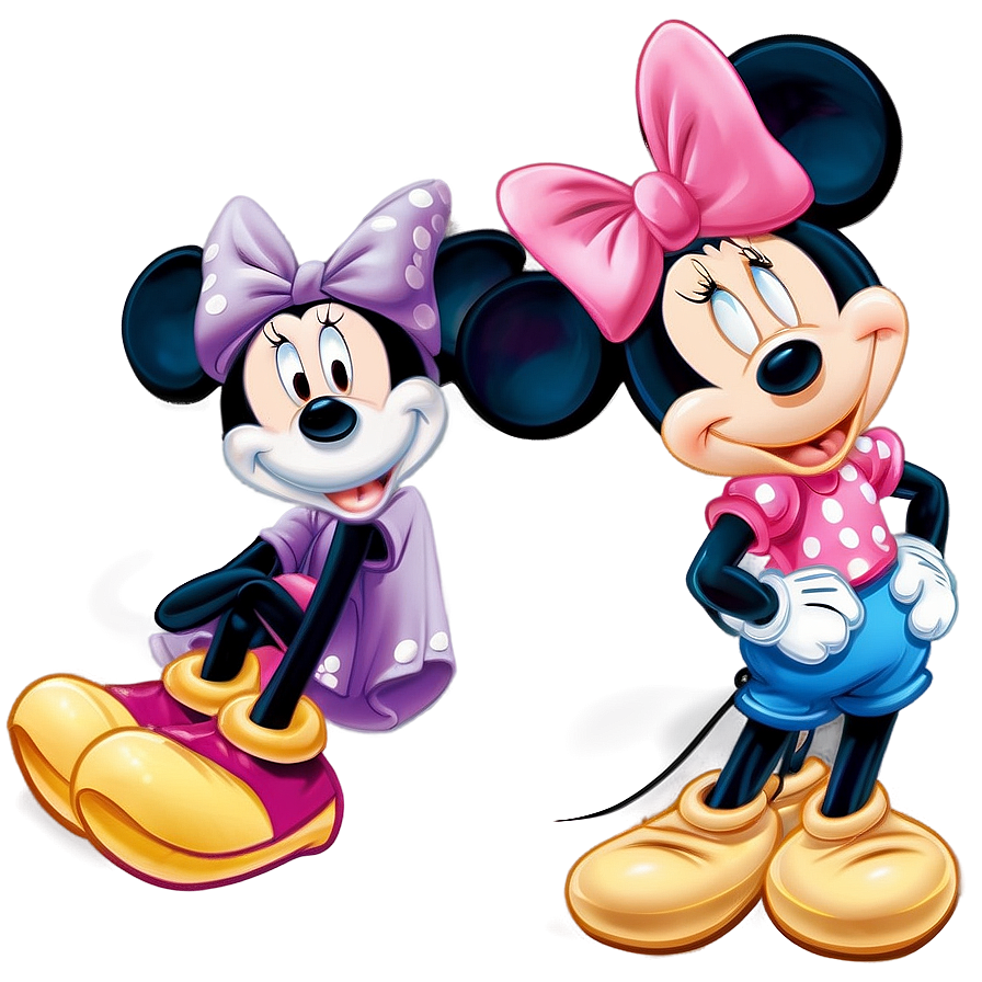 Mickey And Minnie Cute Pose Png Cil6 PNG