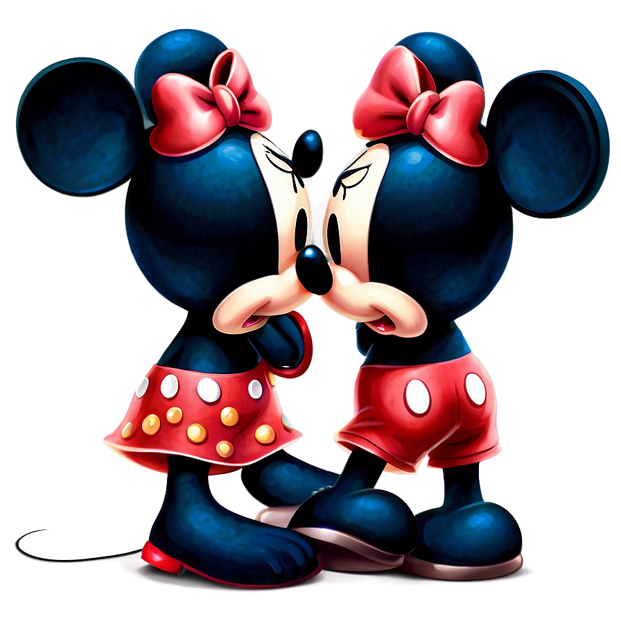 Mickey And Minnie Cute Pose Png Yje49 PNG