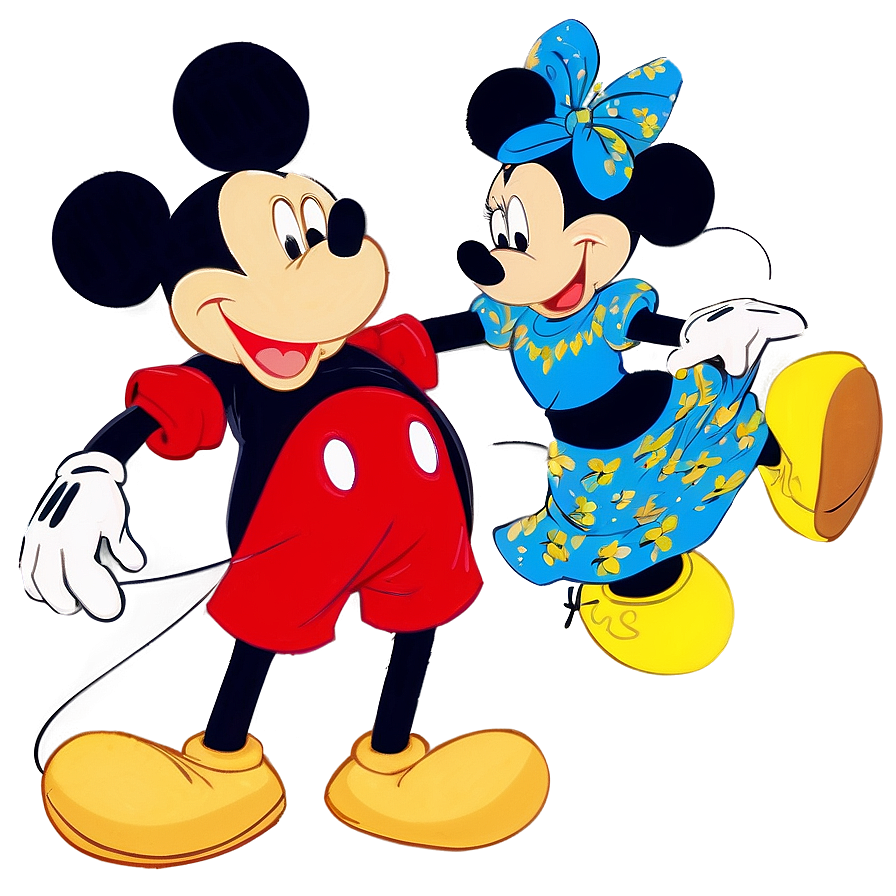 Mickey And Minnie Dancing Png Xbb95 PNG