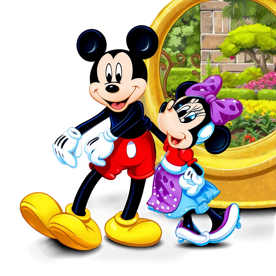 Mickey And Minnie Disneyland Png Cpv86 PNG