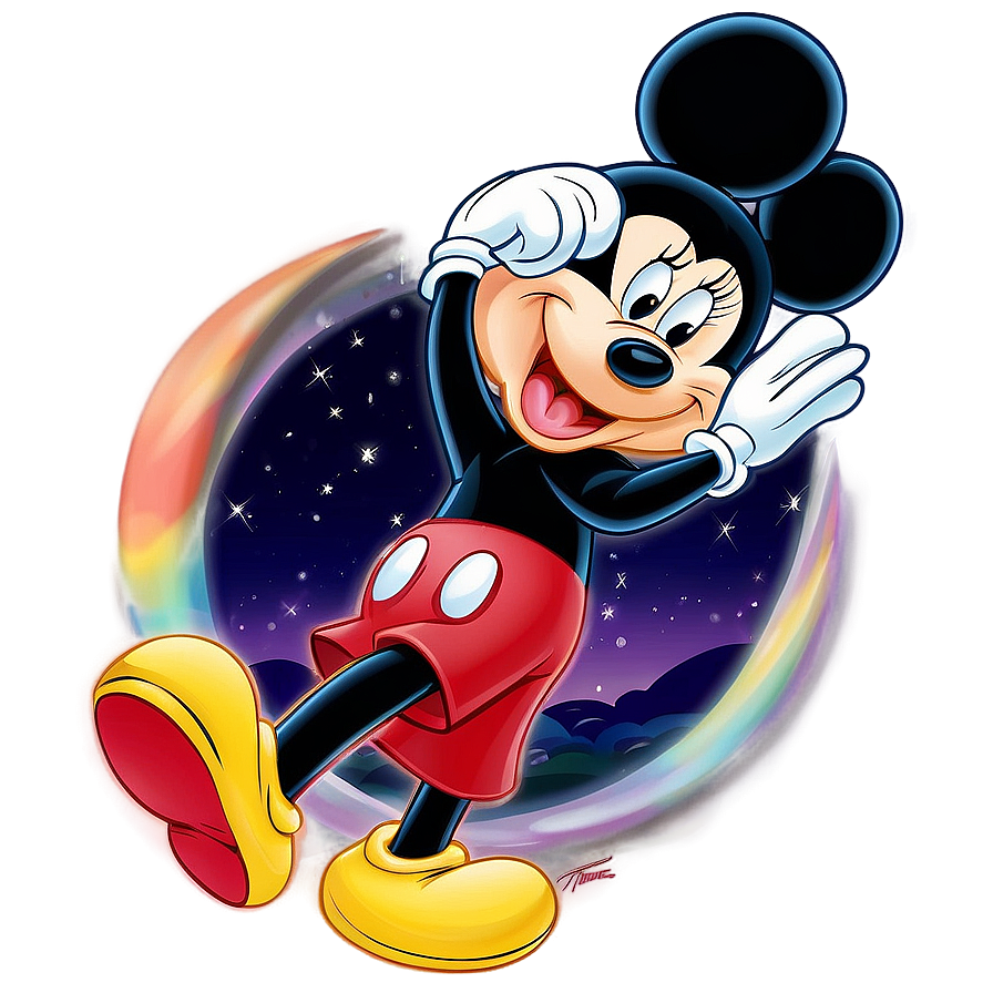 Mickey And Minnie Dreamy Night Png Xoa PNG