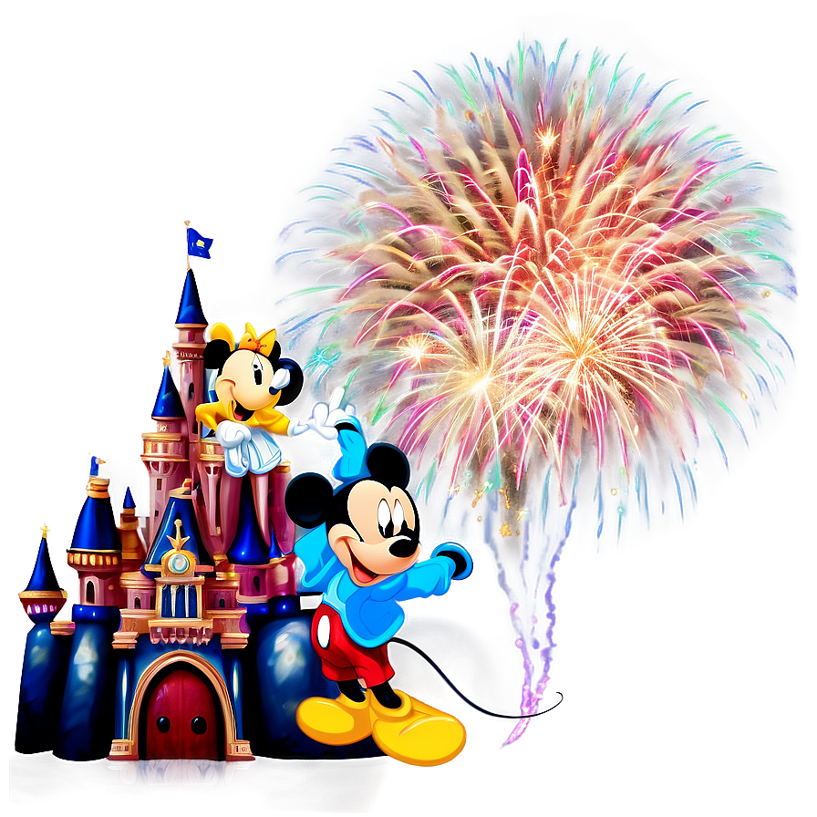 Mickey And Minnie Fireworks Png 88 PNG