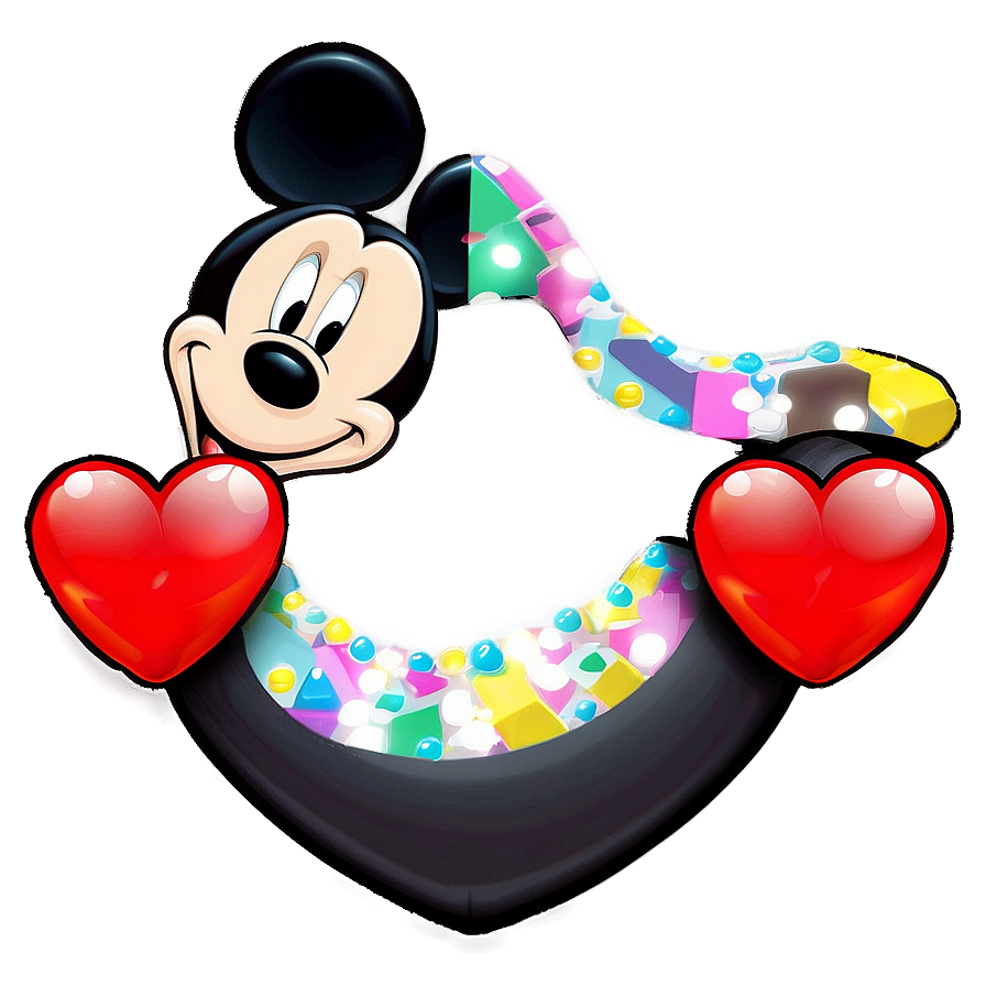 Mickey And Minnie Heart Png Qyv PNG