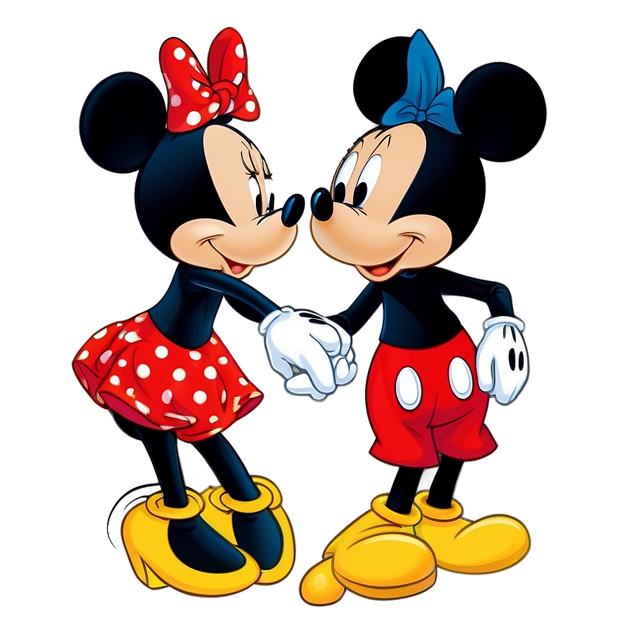 Mickey And Minnie Holding Hands Png 06122024 PNG