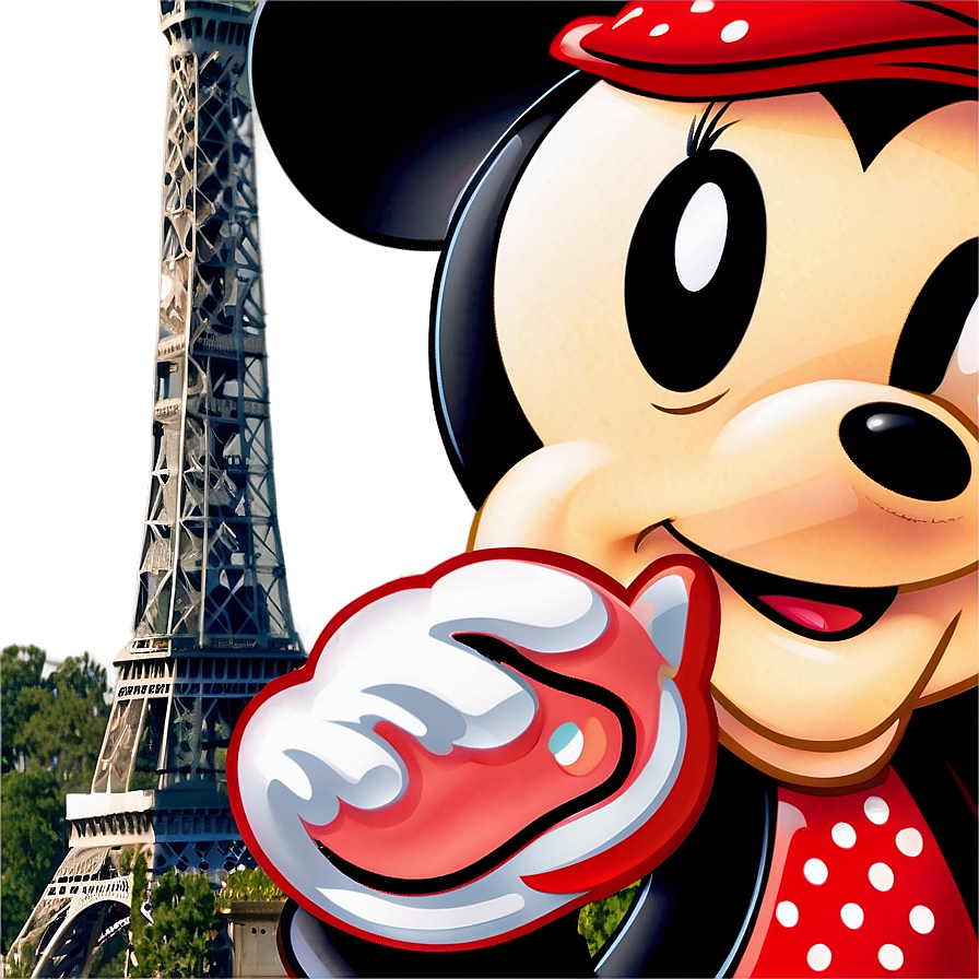 Mickey And Minnie In Paris Png Afn86 PNG