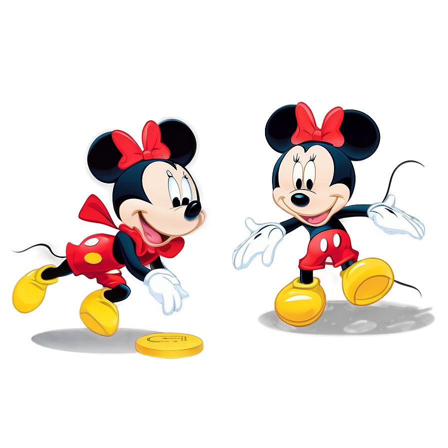 Mickey And Minnie Joyful Laughter Png 06122024 PNG