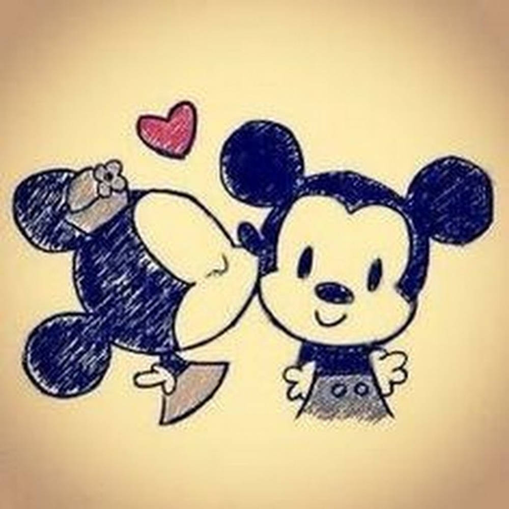 Mickey And Minnie Mouse I Love My Girlfriend Wallpaper