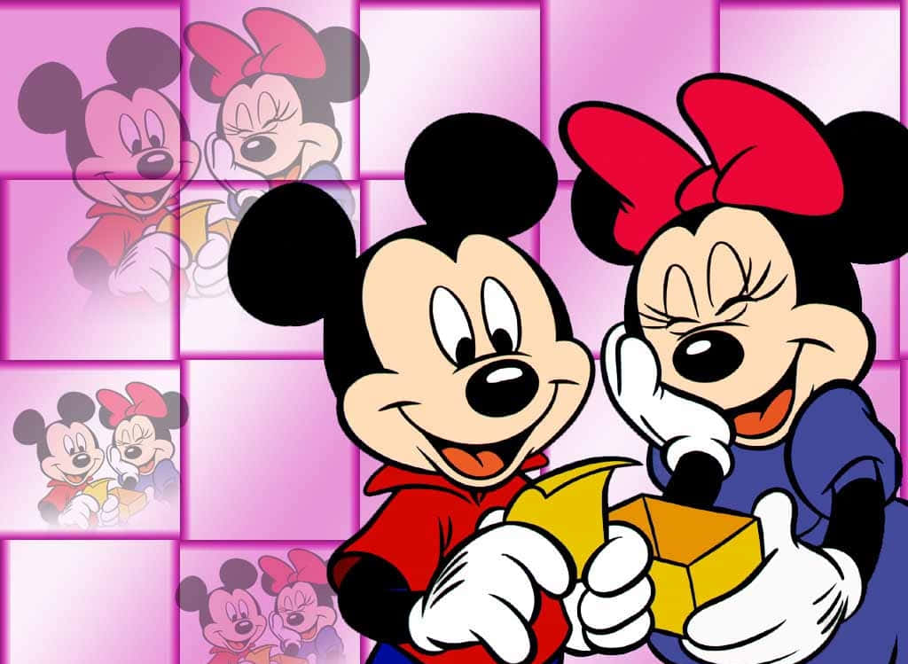 Mickey and Minnie Mouse, beloved cartoon characters