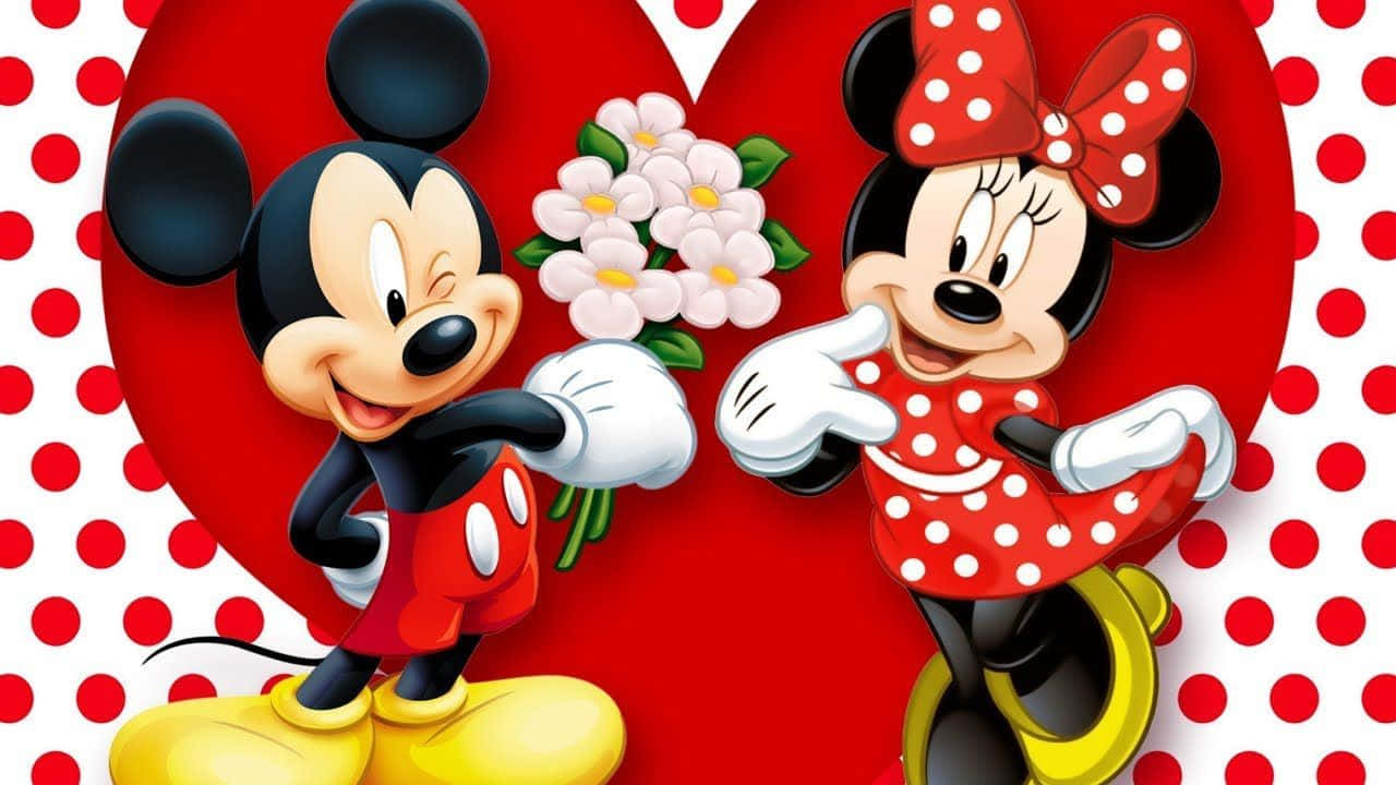 L'amoreè Nell'aria Con Topolino E Minnie Mouse
