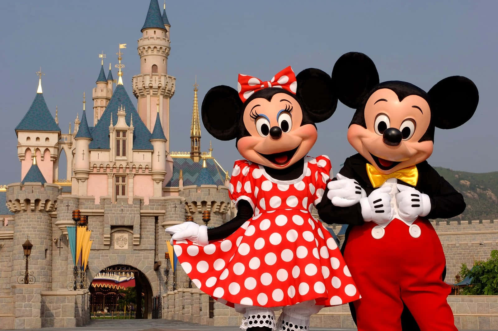 A Fun and Sweet Moment of Mickey and Minnie Mouse