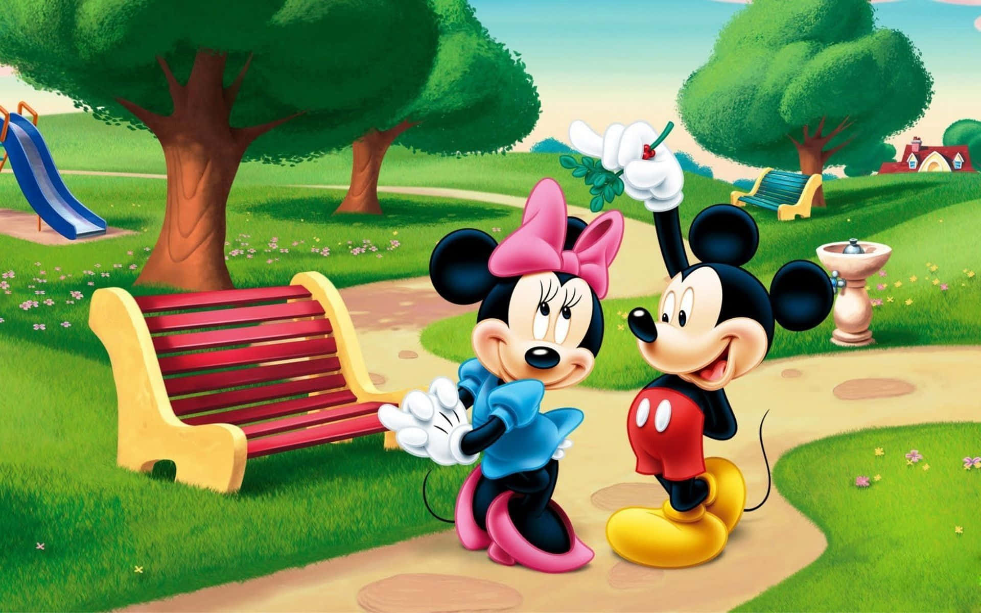 The iconic couple, Mickey and Minnie Mouse!