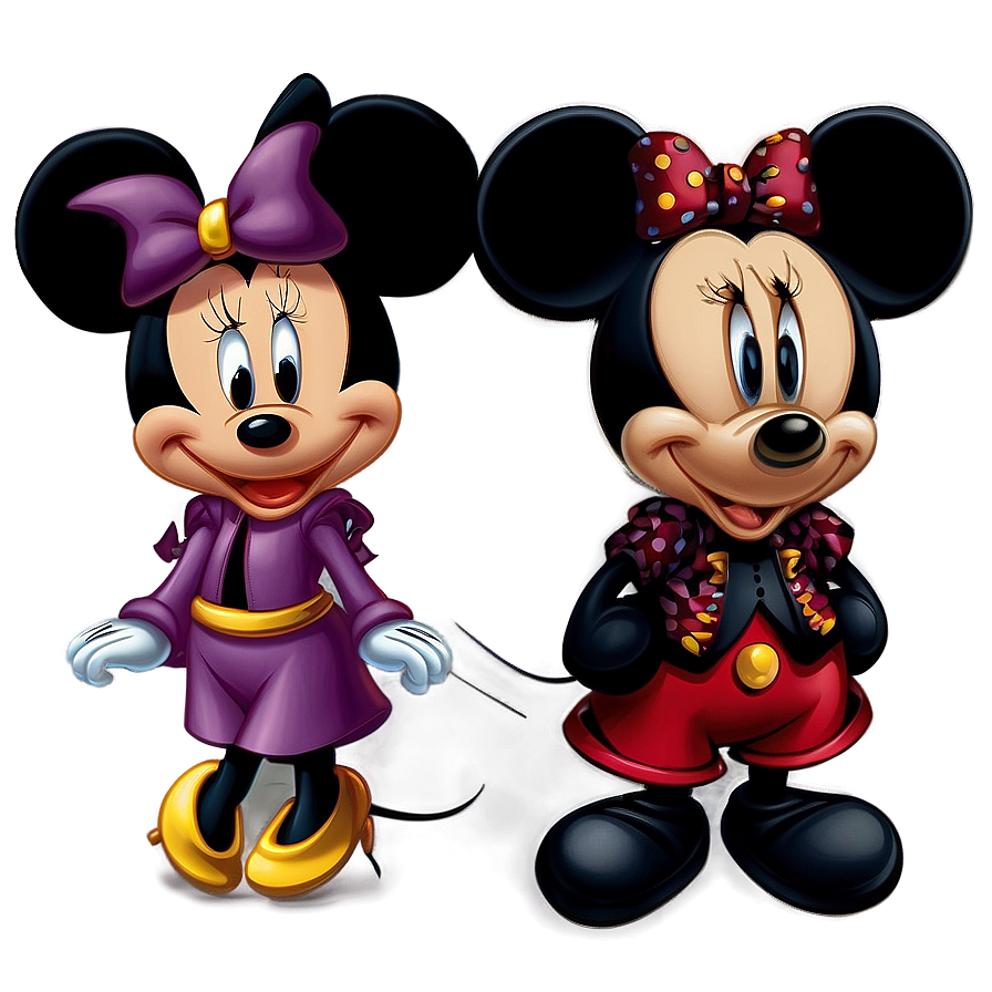 Mickey And Minnie New Year Png Lkl44 PNG