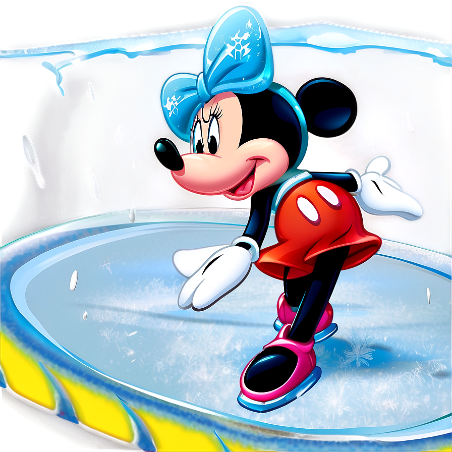 Mickey And Minnie On Ice Png Wsf83 PNG