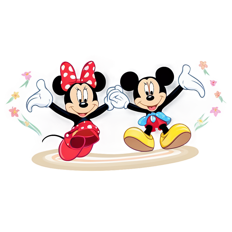 Mickey And Minnie On Vacation Png Bbw35 PNG