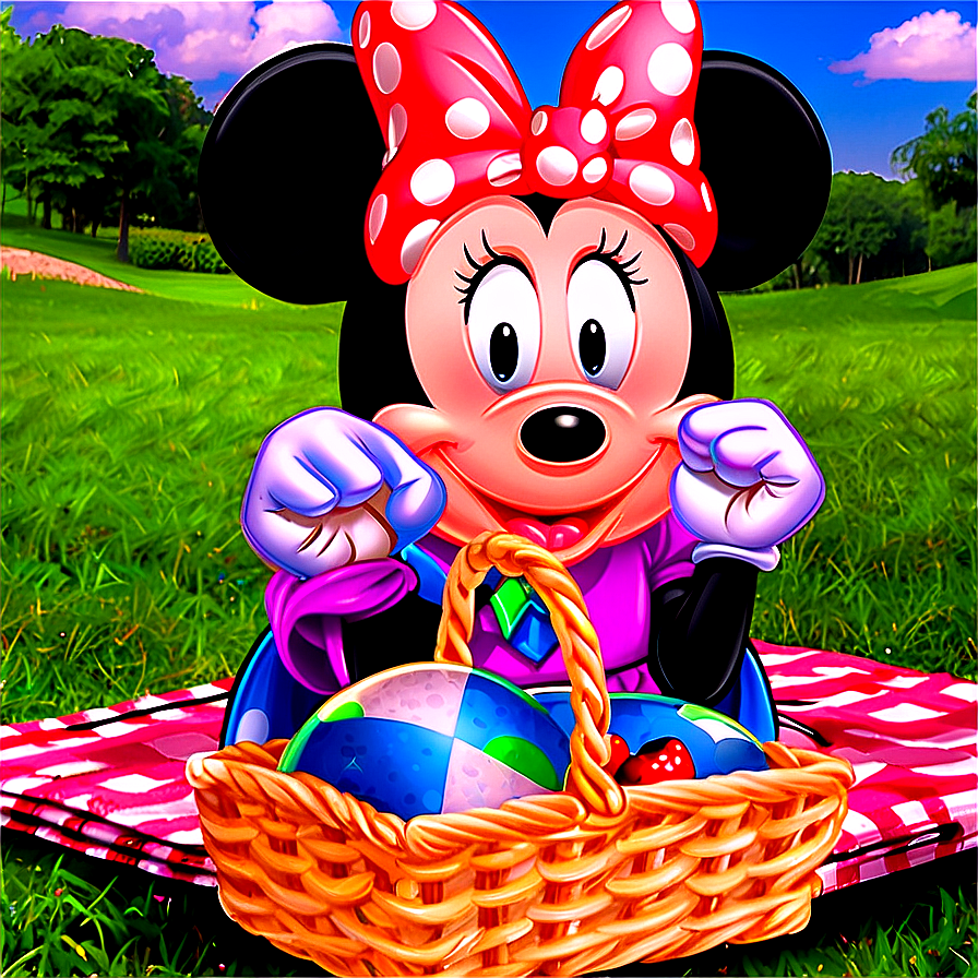 Mickey And Minnie Picnic Png 06122024 PNG